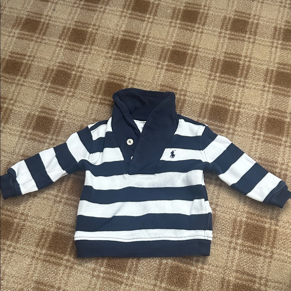 Polo by Ralph Lauren Kids Navy and White Sweater